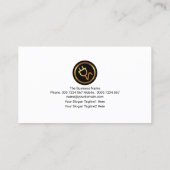 Opvallend bliksem Elektrische golven Elektrisch Visitekaartje (Achterkant)