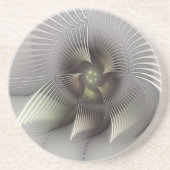 Opvallend cijfer, Moderne Abstracte fractale Kunst Zandsteen Onderzetter (Voorkant)