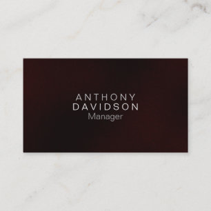 Opvallend donkerrood Visitekaartje