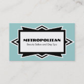 Opvallend eenvoudige Art Deco Aangepaste kleuren Visitekaartje (Voorkant)