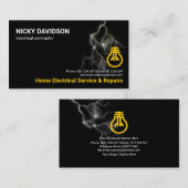 Opvallend elektrisch bliksem Storm Elektrisch Visitekaartje (Voorkant / Achterkant)