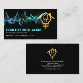 Opvallend elektrisch oplaadbare Creative Gold Home Visitekaartje (Voorkant / Achterkant)