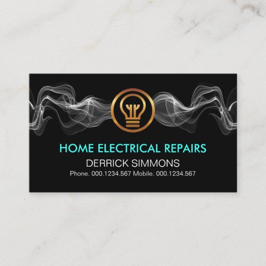 Opvallend elektrischebliksem visitekaartje (Voorkant)