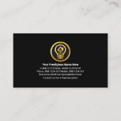 Opvallend elektrischebliksem visitekaartje (Achterkant)