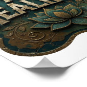 Opvallend Goud I AM HEALING Design Poster (Hoek)