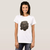 Opvallend Goud NO LIMITS Statement T-shirt (Voorkant volledig)