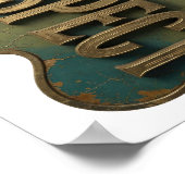 Opvallend Goud RESPECT Modern Design Poster (Hoek)