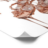 Opvallend Goud ROSE GOLD GLAMOUR Print (Hoek)