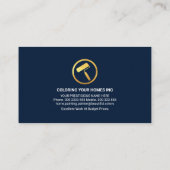 Opvallend Goud schilderpenseel Visitekaartje (Achterkant)