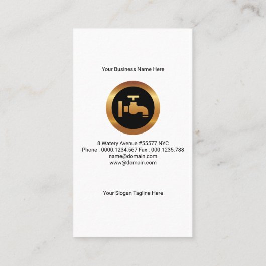 Opvallend goudpictogram Retro Blue Wood Grain Visitekaartje (Achterkant)