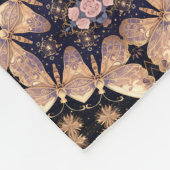 Opvallend grijs en bruin vet ontwerp fleece deken (Hoek)