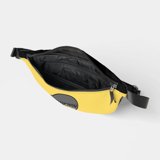 OPVALLEND HELDER EIGEN LOGO BUSINESS MERK YELLOW HEUPTASJE (Open)