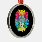 Opvallend heldere Lion Metalen Ornament (Rechts)