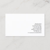 Opvallend houten paneel Stripe BusinessCard Visitekaartje (Achterkant)