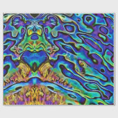 Opvallend Iridescent Abalone Zee Shell Cadeaupapier (Vlak)