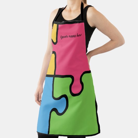 Opvallend Jigzaadpatroon Schort (Insitu)