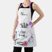 Opvallend kapper Schort. bewerkbaar Schort (Insitu)