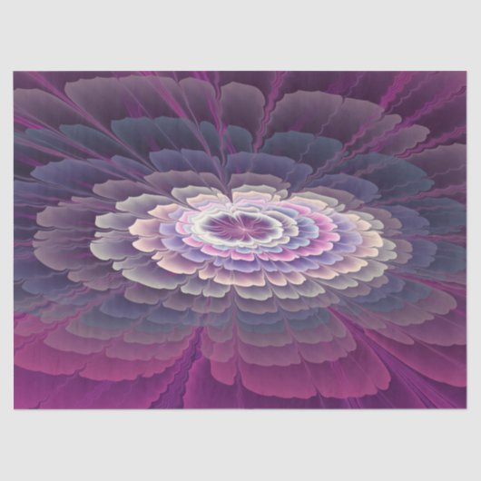 Opvallend kleurrijke Abstracte fractale kunst Tissuepapier (Voorkant)