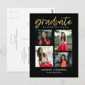 Opvallend koele bewerkbare kleur Gradiëring ansich Briefkaart (Voorkant / Achterkant)