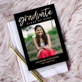 Opvallend koele folie afstudeerbare kleur folie I Uitnodiging