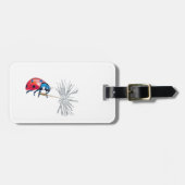 Opvallend Lady bug op een paardenbloem zaad Bagagelabel (Voorkant horizontaal)