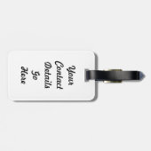 Opvallend Lady bug op een paardenbloem zaad Bagagelabel (Achterkant horizontaal)