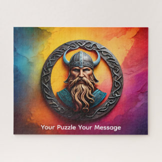 Opvallend levendig Noorse Viking-rune-symbool Port Legpuzzel