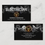 Opvallend lichtend lichtgevend elektrisch elektric visitekaartje (Voorkant / Achterkant)