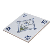 Opvallend met een fragment uit het diamantformaat  tegeltje (Zijkant)