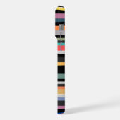 Opvallend met helder en gelukkig strepenontwerp iPhone hoesje (Linkerkant)