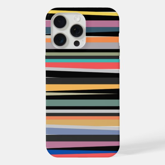 Opvallend met helder en gelukkig strepenontwerp iPhone hoesje (Achterkant)