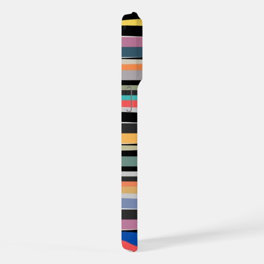 Opvallend met helder en gelukkig strepenontwerp iPhone hoesje (Rechterkant)
