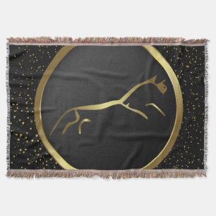 Opvallend Metallic Gold Uffington Paard Deken