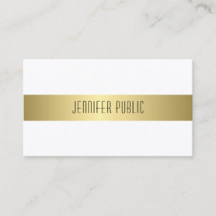 Opvallend modern Gold look voor een vloeiend desig Visitekaartje