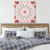 Opvallend Modern Kaleidoscope Mandala Triptych Canvas Afdruk (Insitu (Slaapkamer))