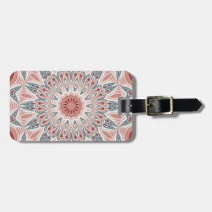 Opvallend Moderne Kaleidoscoop Mandala Fractal Art Bagagelabel