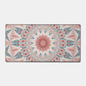 Opvallend Moderne Kaleidoscoop Mandala Fractal Art Bureaumat (Voorkant)