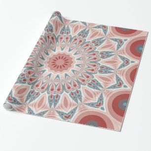 Opvallend Moderne Kaleidoscoop Mandala Fractal Art Cadeaupapier