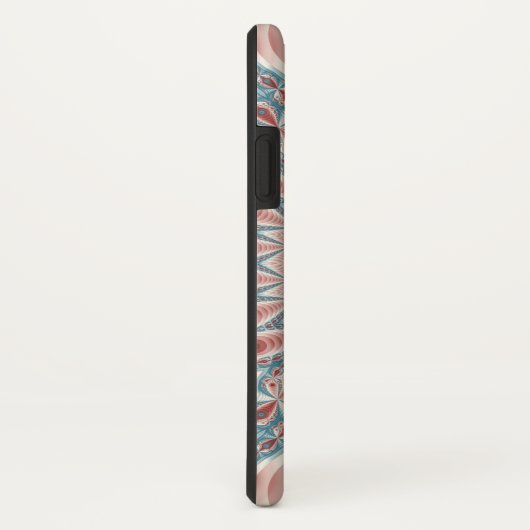 Opvallend Moderne Kaleidoscoop Mandala Fractal Art Case-Mate iPhone Case (Achterkant/rechts)