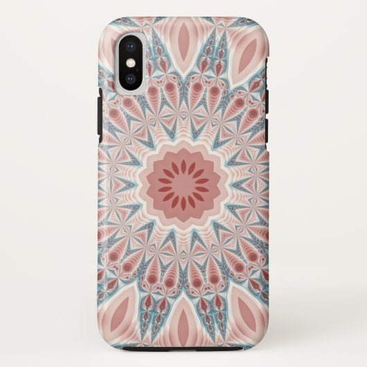 Opvallend Moderne Kaleidoscoop Mandala Fractal Art Case-Mate iPhone Case (Achterkant)