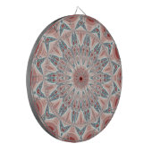 Opvallend Moderne Kaleidoscoop Mandala Fractal Art Dartbord (Voorkant Links)