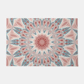 Opvallend Moderne Kaleidoscoop Mandala Fractal Art Deurmat (Voorkant)