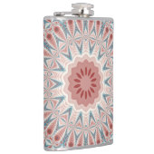 Opvallend Moderne Kaleidoscoop Mandala Fractal Art Heupfles (Rechts)