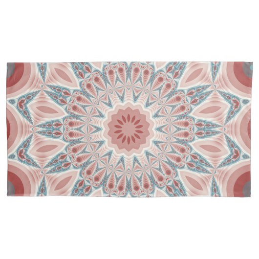 Opvallend Moderne Kaleidoscoop Mandala Fractal Art Kussensloop (Voorkant)