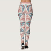 Opvallend Moderne Kaleidoscoop Mandala Fractal Art Leggings (Achterkant)