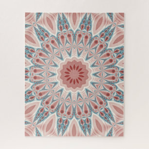 Opvallend Moderne Kaleidoscoop Mandala Fractal Art Legpuzzel