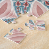 Opvallend Moderne Kaleidoscoop Mandala Fractal Art Legpuzzel (Zijkant)