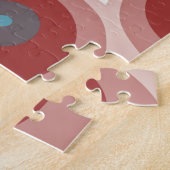 Opvallend Moderne Kaleidoscoop Mandala Fractal Art Legpuzzel (Zijkant)