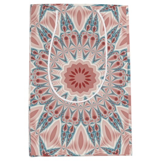 Opvallend Moderne Kaleidoscoop Mandala Fractal Art Medium Cadeauzakje (Voorkant)