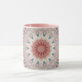 Opvallend Moderne Kaleidoscoop Mandala Fractal Art Mok (Midden)